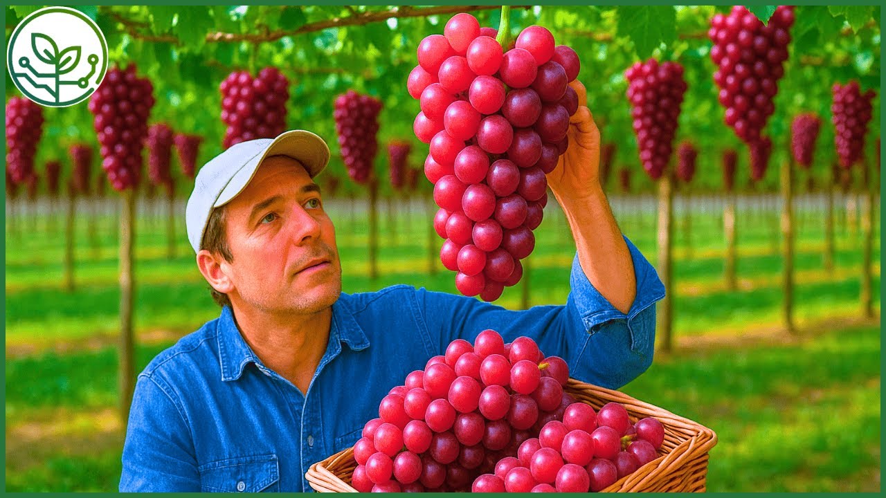 How Expensive Ruby Grapes Are Cultivated – Amazing $100-Per-Cluster Farming For Luxury Restaurants