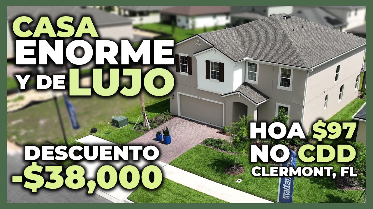 Casas NUEVAS en COMUNIDAD CERRADA, NO CDD y bajo HOA | Clermont, FL