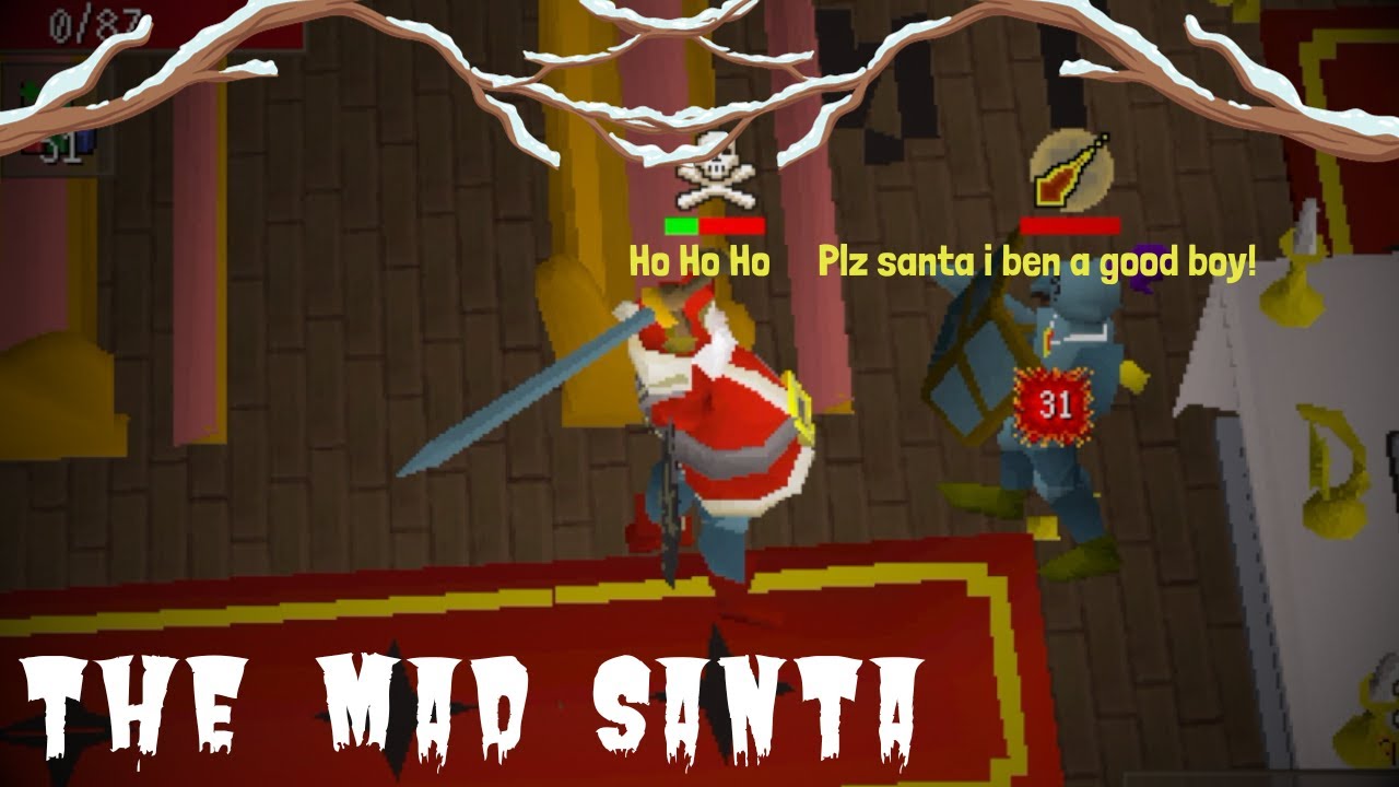 OSRS The Mad Santa Destroying Everybody In F2p Pvp worlds