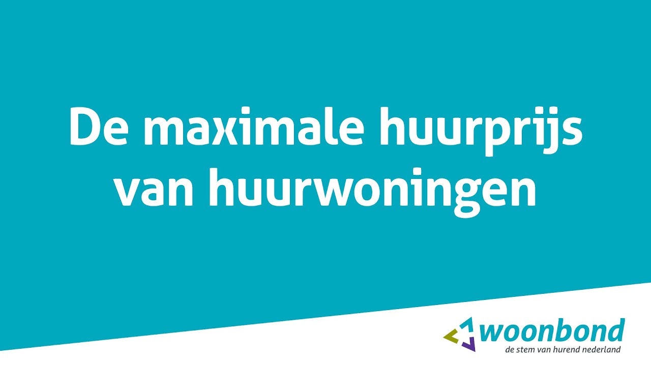 De maximale huurprijs van woningen