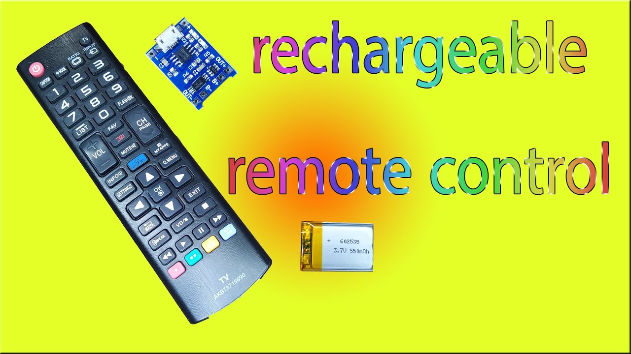 Rechargeable Remote control TV