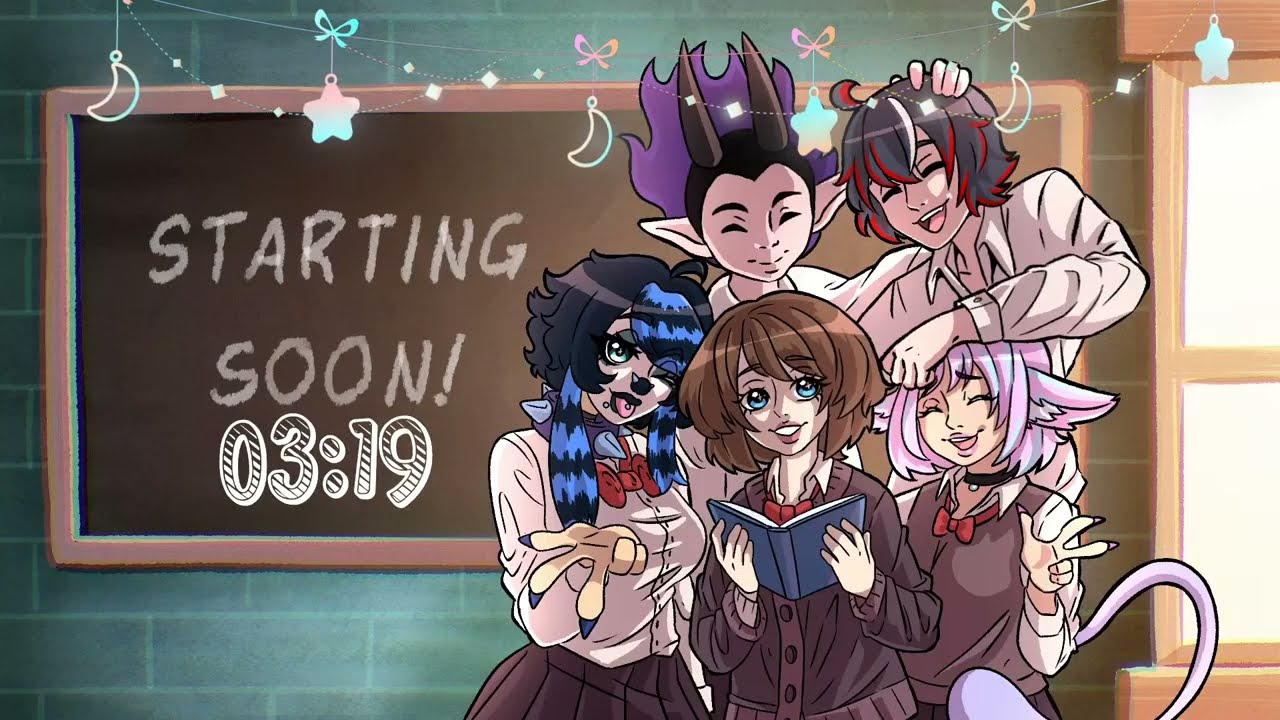 ⋆˙⟡🛸Learn Japanese with Koinu Gakuen Ep. 6 || #ENVtuber #CozyVtuber #Vtuber