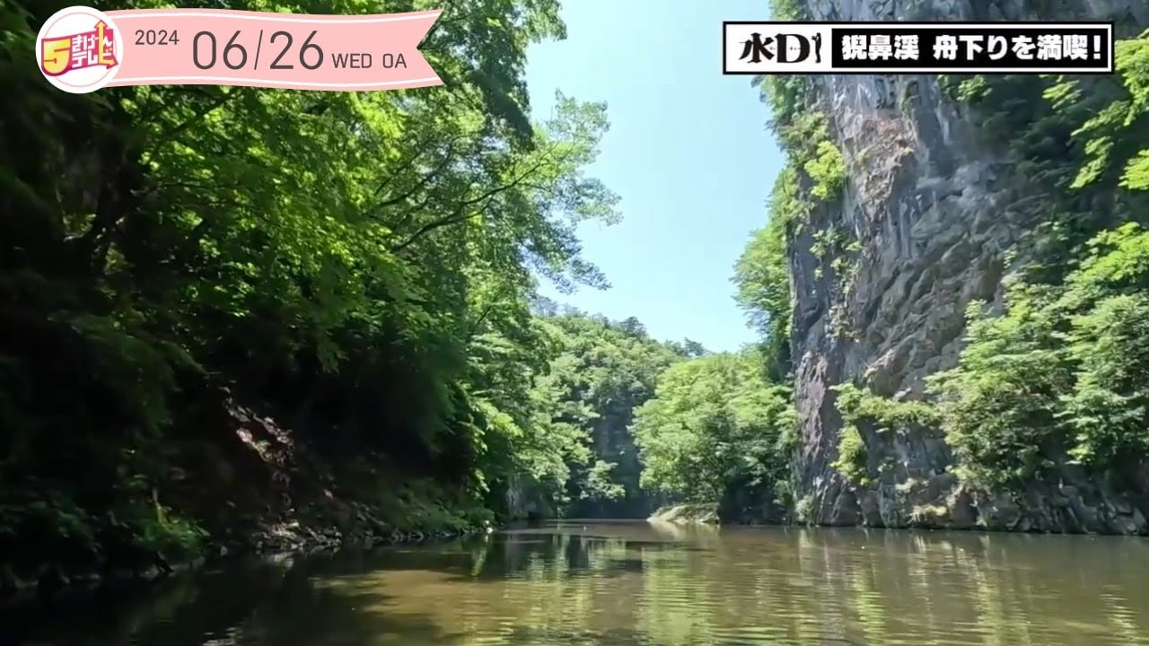 天然クーラーで涼みに行こう｜猊鼻渓舟下り｜岩手・一関市｜５きげんテレビ