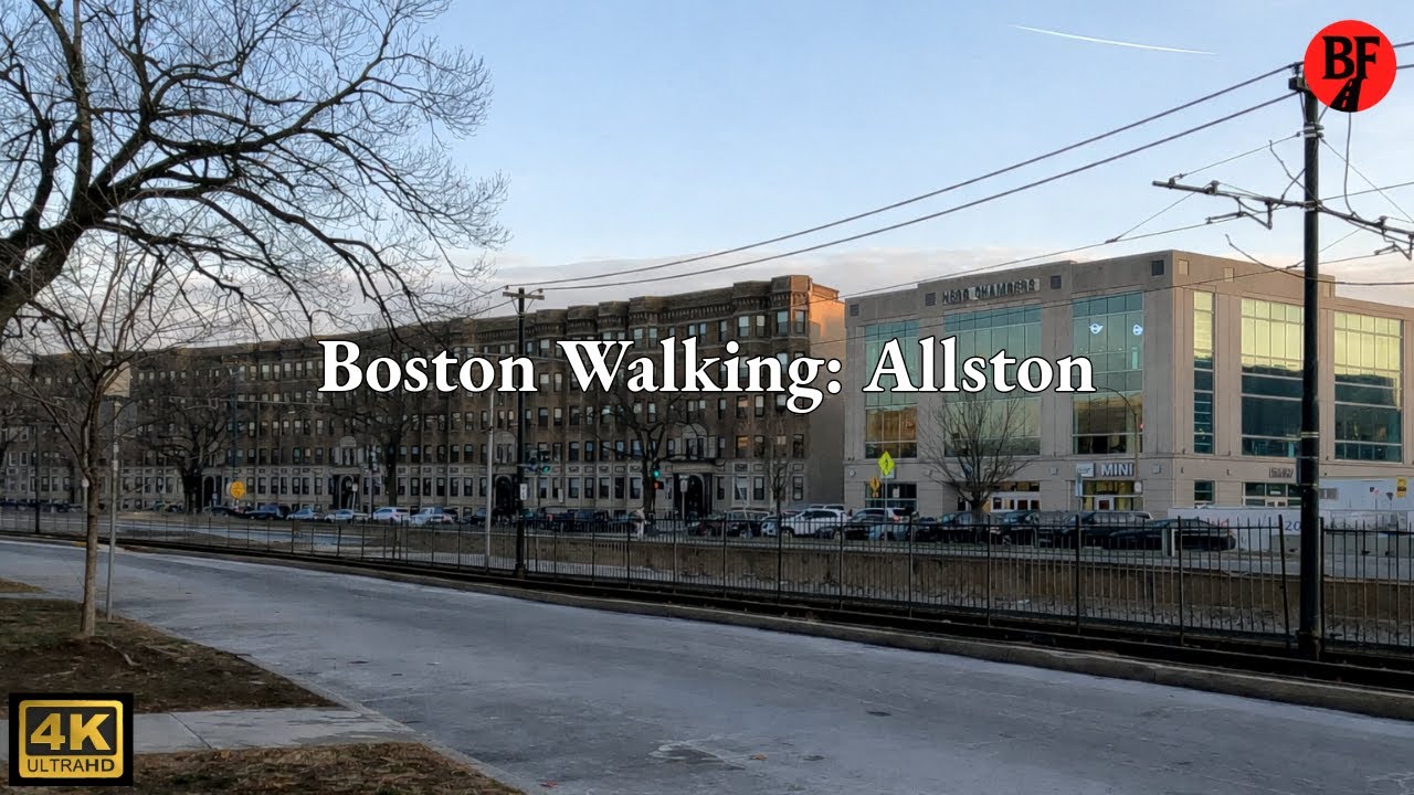 Boston Neighborhood Walking 4K - Allston