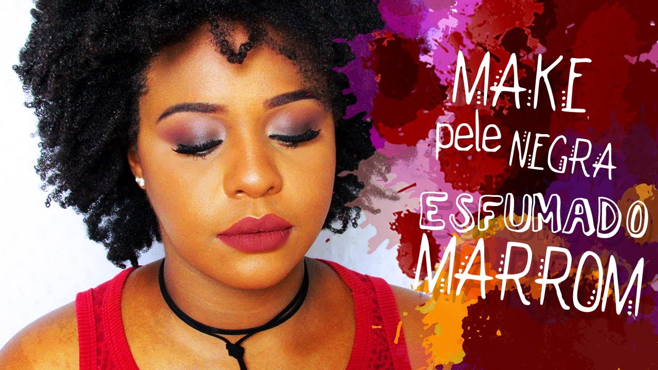 MAQUIAGEM PELE NEGRA: Esfumado Marrom