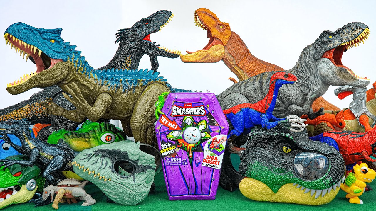 60 Minutes Of Satisfaction With Unboxing Speedy Dinosaur Car Track Set ASMR | Review Toys