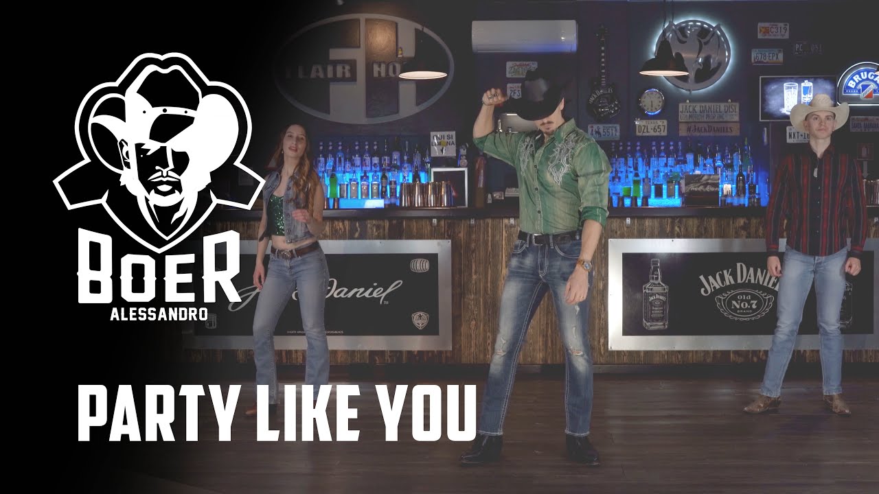 Party Like you | Official Line Dance Tutorial by Alessandro Boer