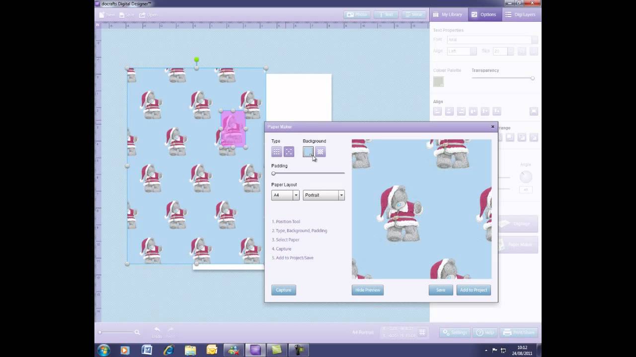 The docrafts Digital Designer&trade; - Using the Paper Maker Tool