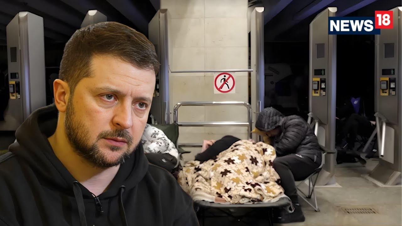 Kyiv Residents Shelter in Metro as Russian Drones and Missiles Strike Ukraine&rsquo;s Capital | 4K