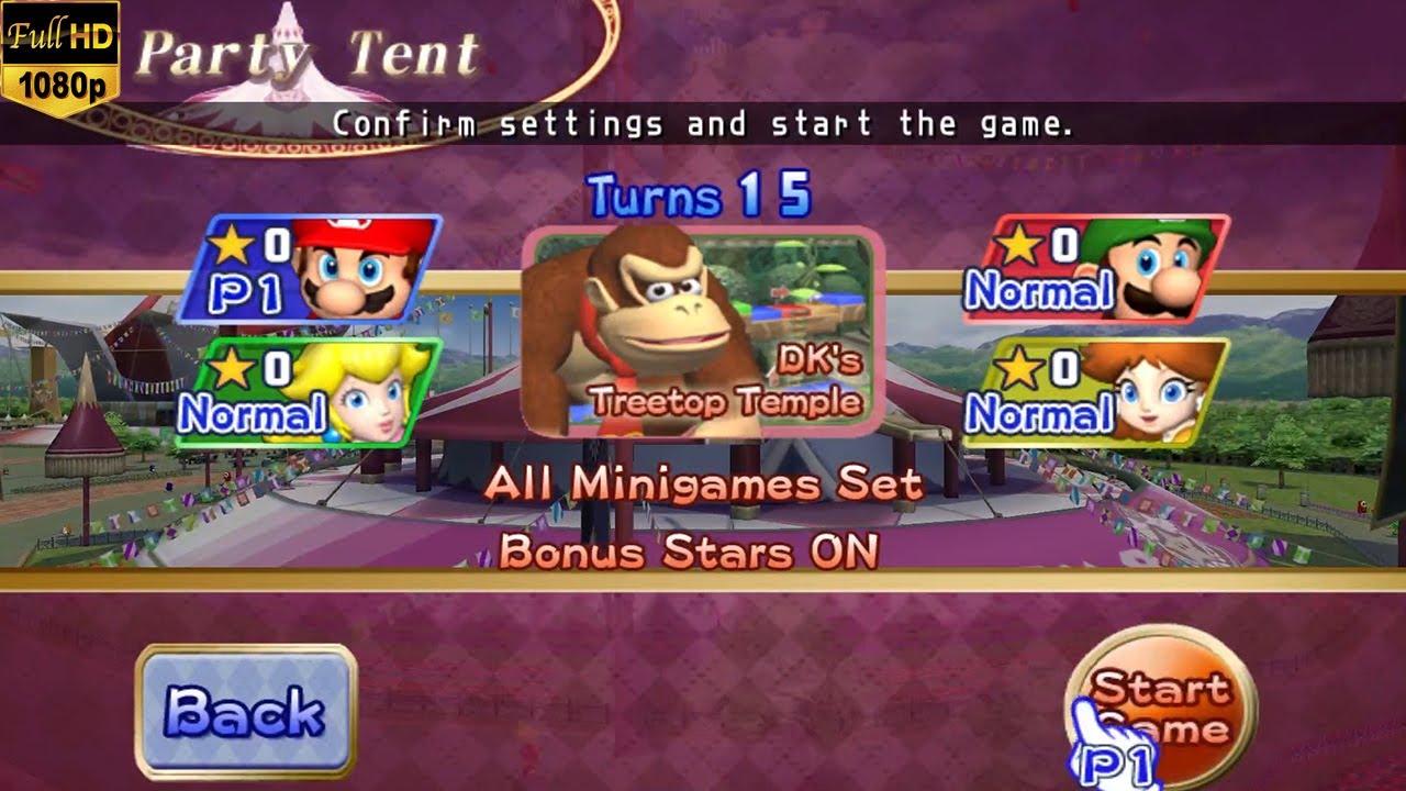 Mario Party 8 - Battle Royale - DK's Treetop Temple - Mario vs Peach vs Luigi vs Daisy