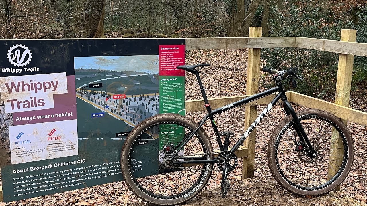 Whippy trails 2nd visit full rigid MTB 