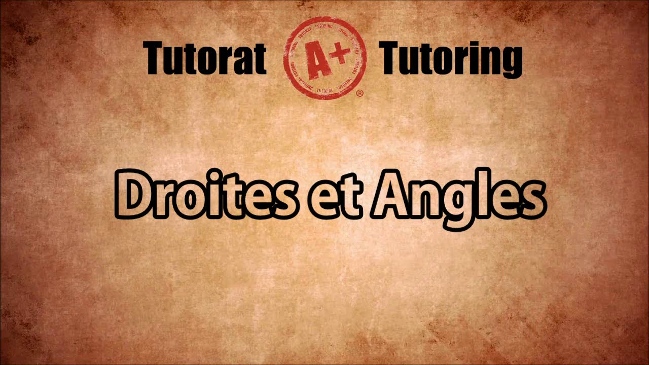 Droites et Angles - Secondaire 1 au Québec