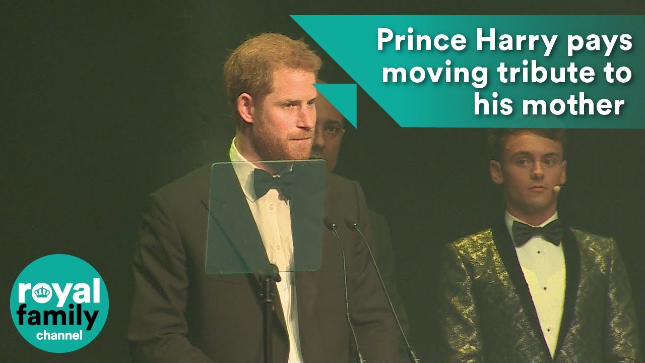 Prince Harry pays tribute to his mother in moving speech