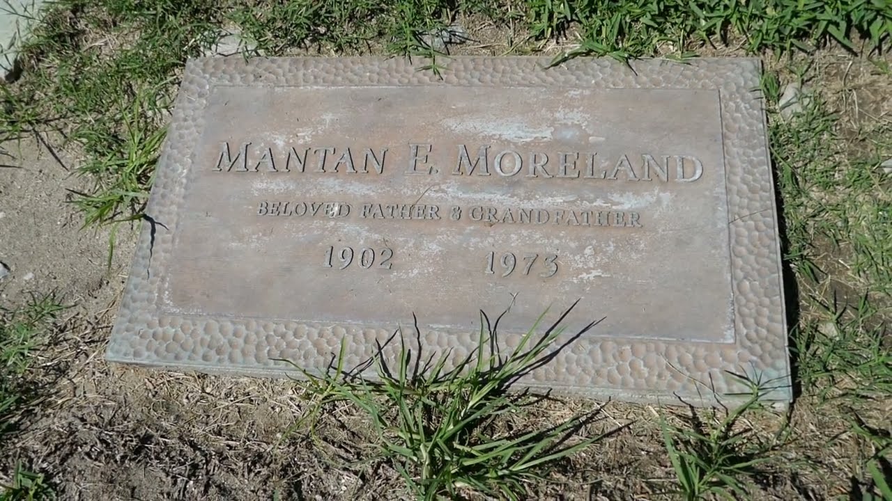 Actor Mantan Moreland Grave Valhalla Memorial Park North Hollywood California USA September 7, 2023
