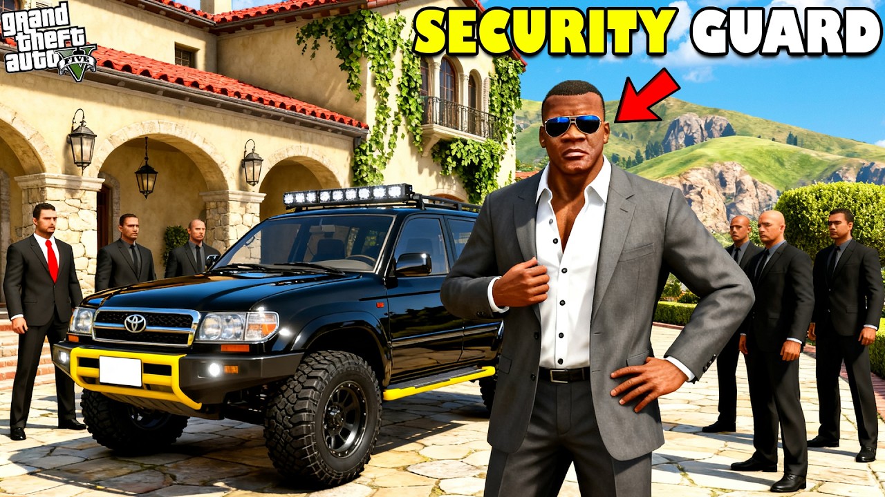 Franklin Becomes The Most Powerful Security Guard in GTA 5! | SHINCHAN and CHOP