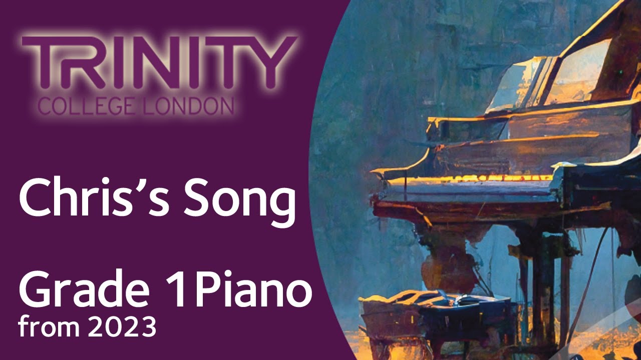 Chris's Song / TRINITY Grade 1 Piano from 2023 / Synthesia Piano tutorial