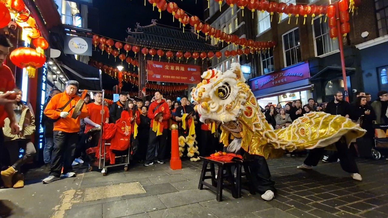 THE FINALE | Lion Dance by Tang's Pak Mei | CNY 2026 | Feng Shui Inn Chinatown London