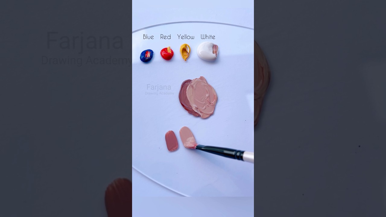 How to make skin tone colors #art #colormixing #shorts