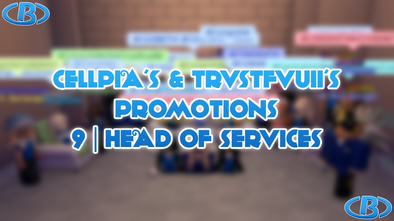 Bloxton Hotels | cellpia's & trvstfvuII's promotions to rank 9 | Head of Services!