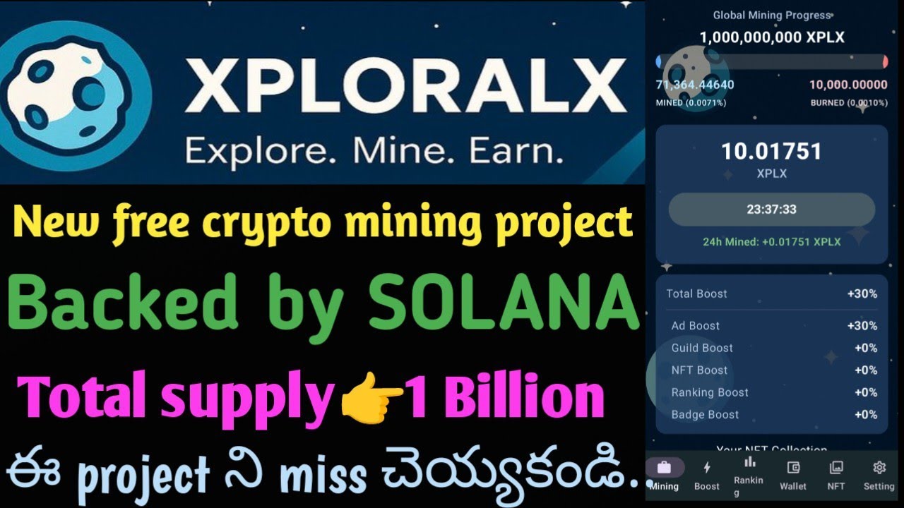 XPLX new free crypto mining app||Details explained| #xplx #xploralx #xplxtokens #itlx #itlg #itl #pi