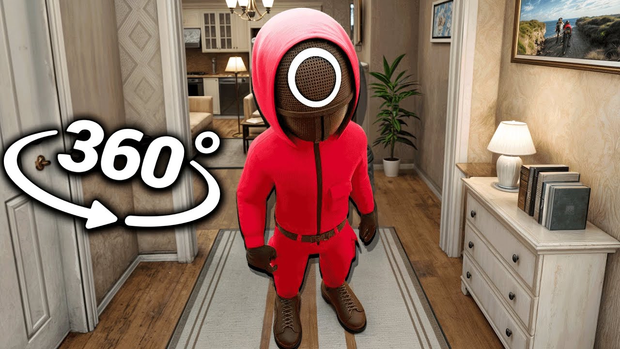 360&deg; Squid Game Breaks into Your House!