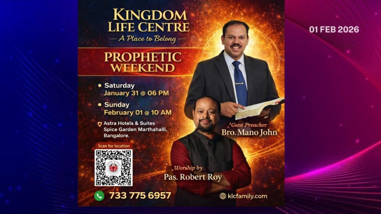 Prophetic Sunday  | Kingdom Life Centre | Feb 01, 2026!
