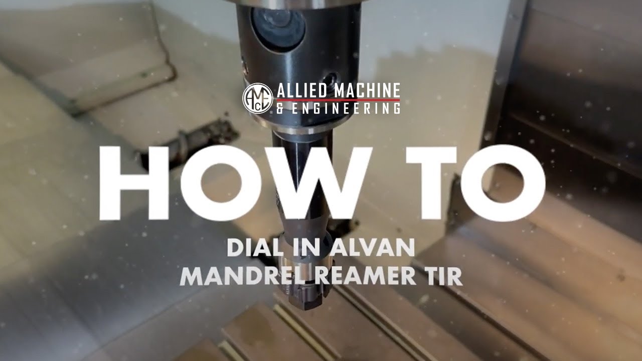 How to adjust TIR of mandrel ring reamer assembly on machine spindle