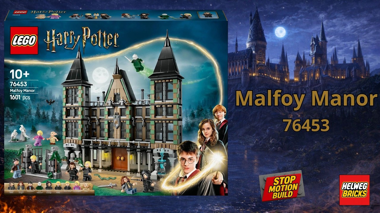 LEGO: Harry Potter – 76453 Malfoy Manor | Animated Speed Build 🧙‍♂️🧱