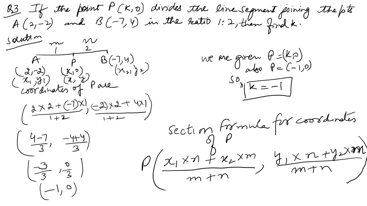 Coordinate Geometry