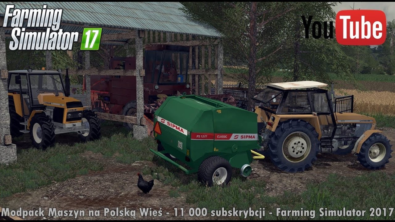 ☆ Modpack Maszyn na Polską Wieś ☆ 11 000 subskrybcji ㋡ Farming Simulator 2017