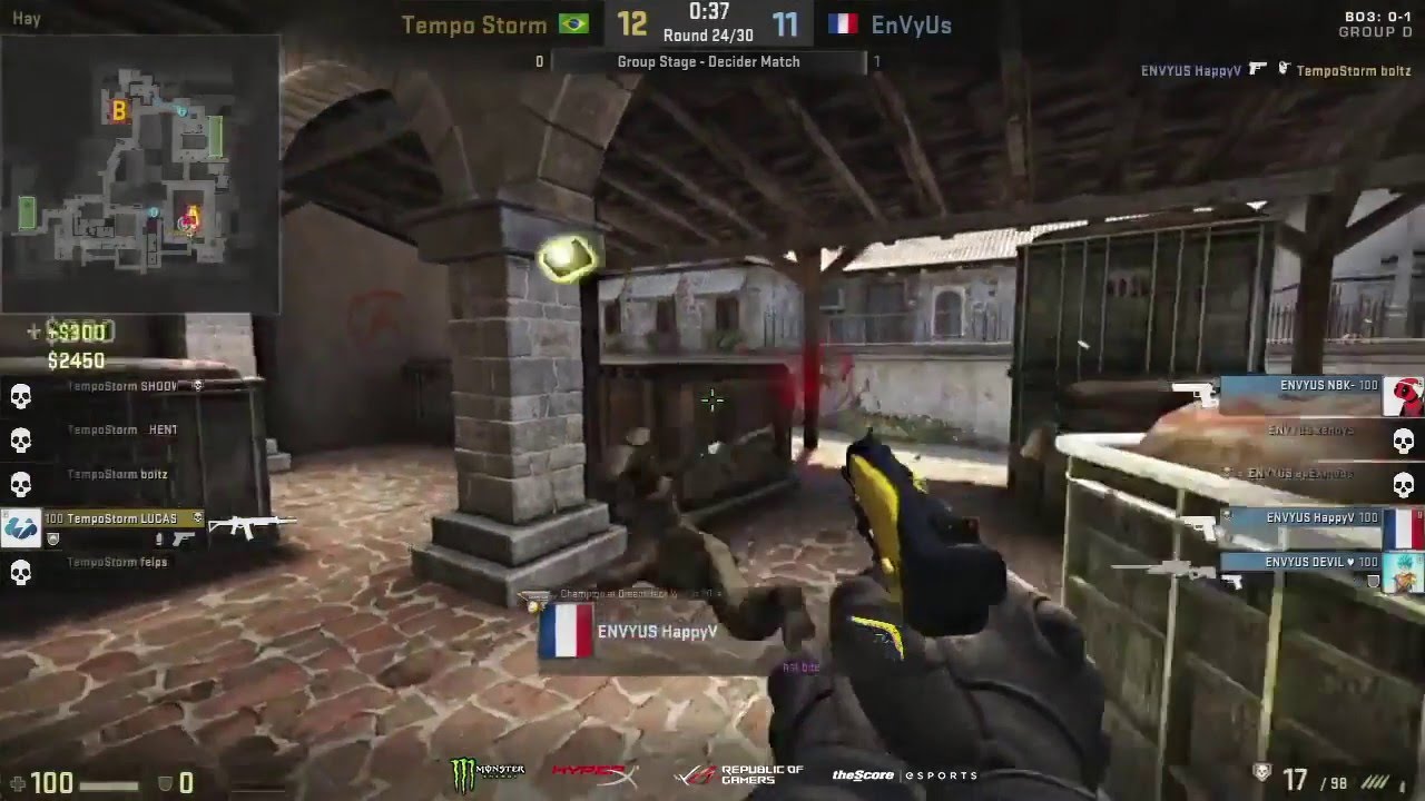 TempoStorm Lucas 1 vs 3 Clutch vs EnVyUs Dreamhack Masters Malmo | HD