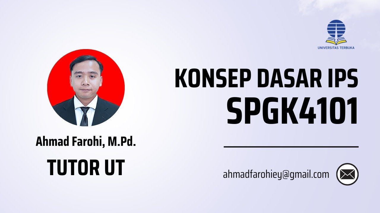 Video Sapaan dan Perkenalan Mata Kuliah Konsep Dasar IPS Tutor Tuton UT