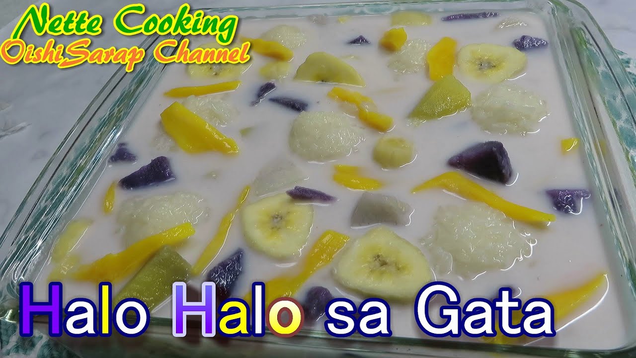 OishiSarap Filipino recipes; BULUSOK (Halo Halo sa Gata)