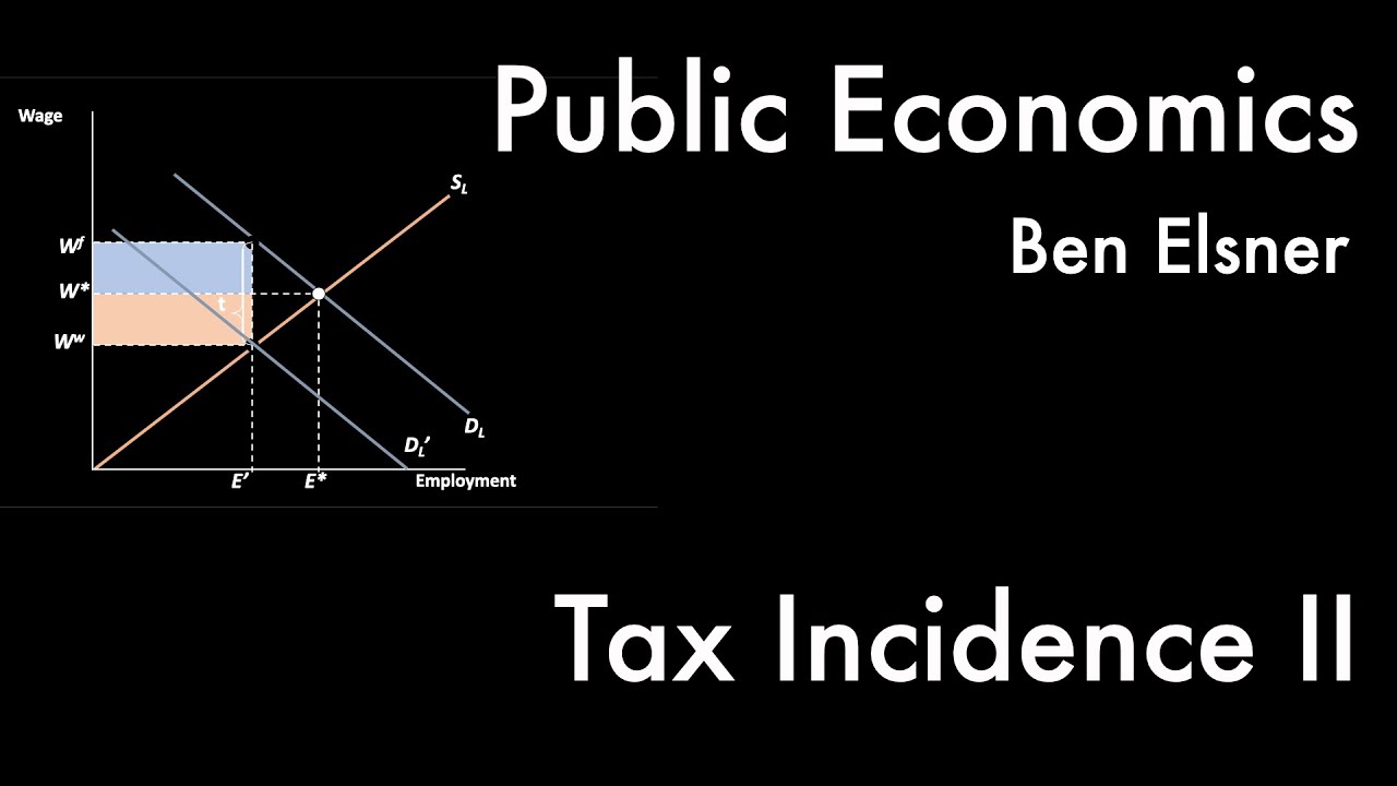 Tax Incidence II -- Public Economics V, 3/11