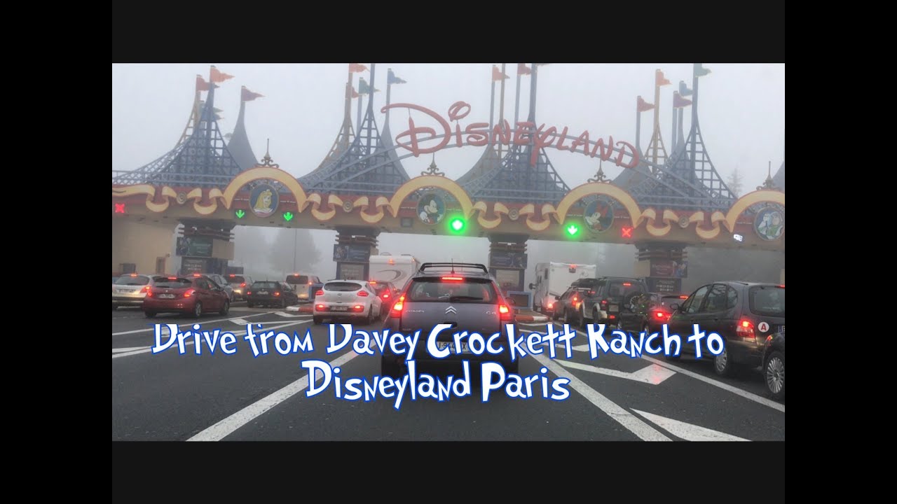 The Drive from Davy Crockett Ranch to Disneyland Paris Car Park