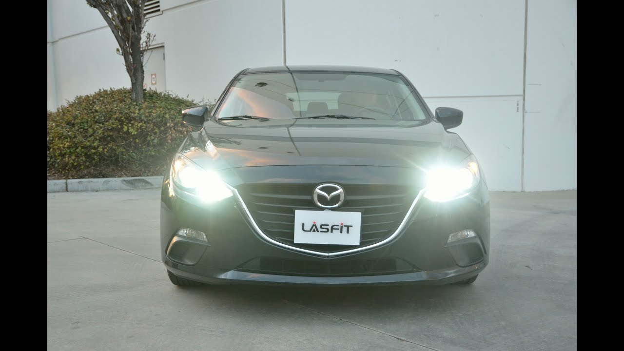 Как заменить светодиодные фары дальнего света DRL и дневные ходовые огни в Mazda 3 2015 года