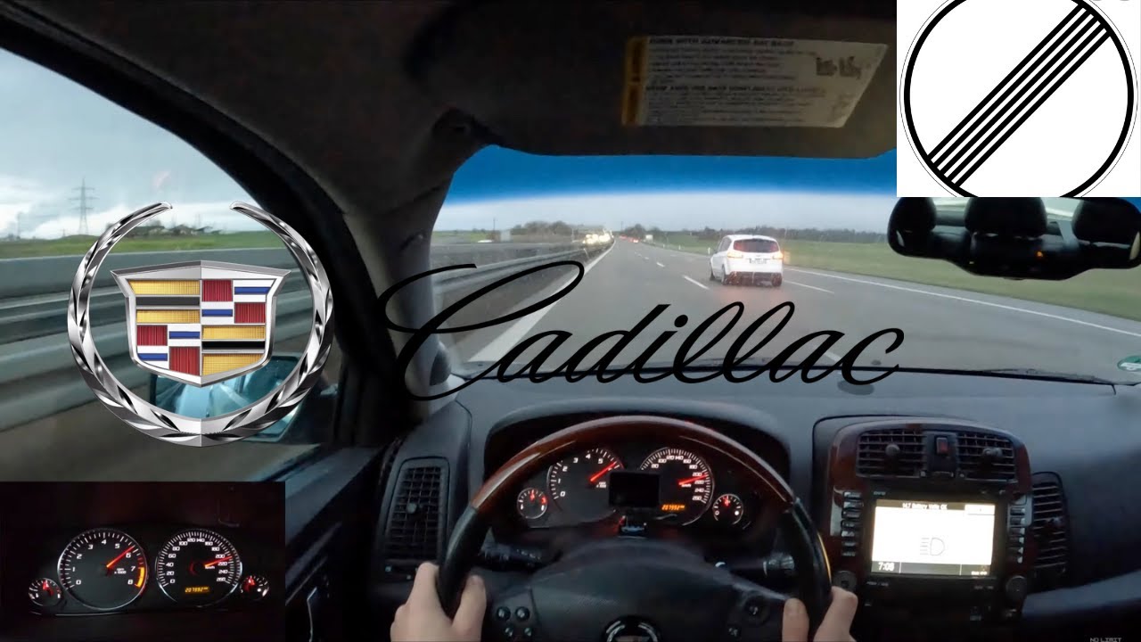 Cadillac CTS(2007) 3.6 V6 Top Speed Test Drive on German Highway