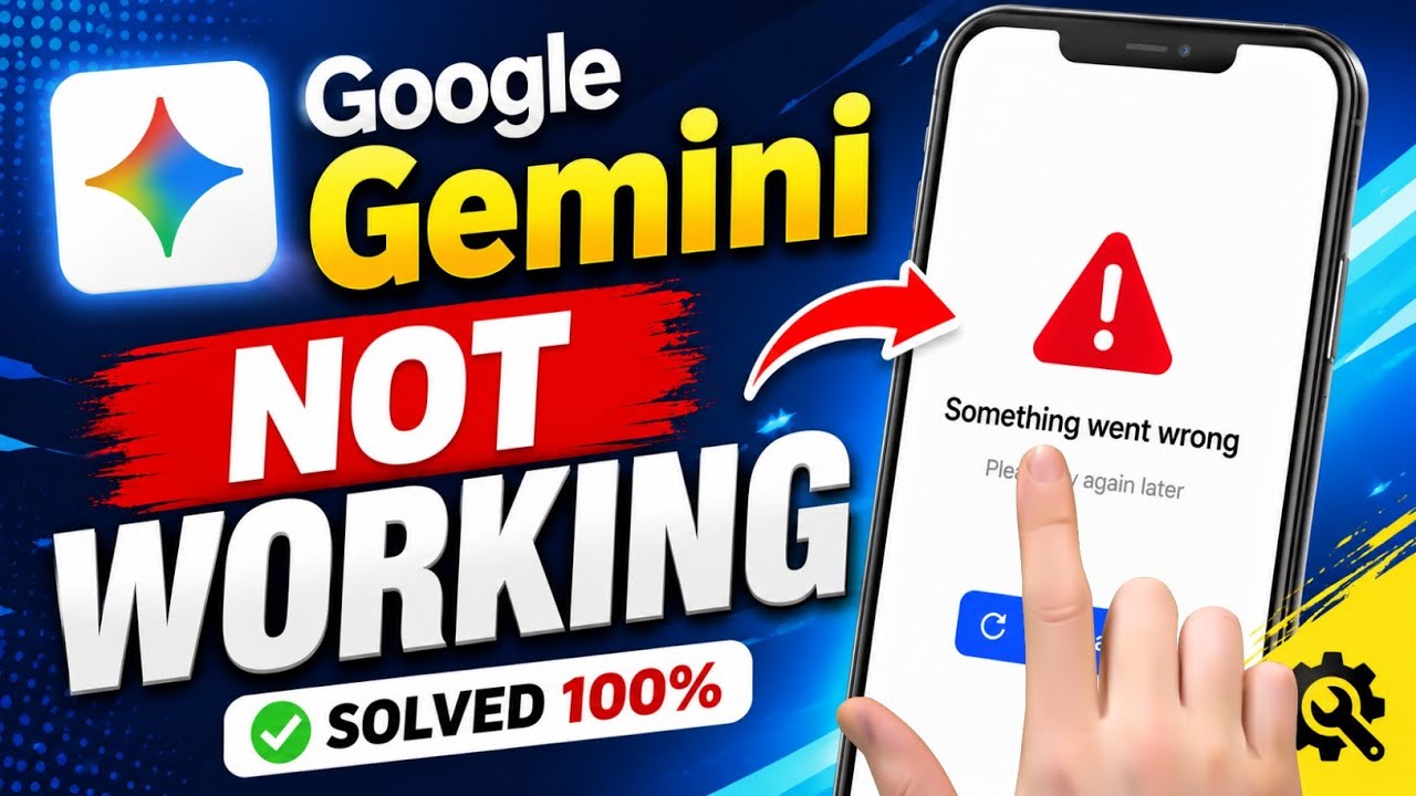How to Fix Gemini Not Working Problem (2026) | Gemini App Not Opening, Crashing & Loading Fix