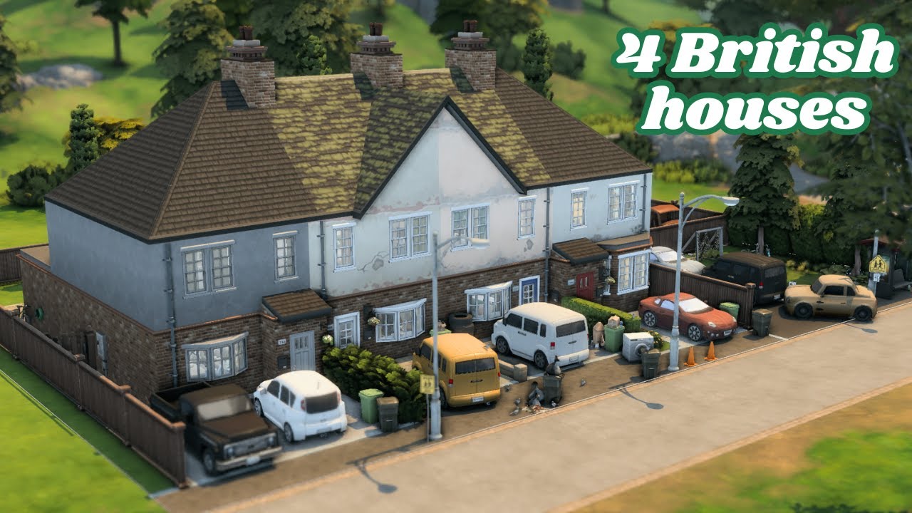 British Terraces | The Sims 4 Stop Motion Build | No CC