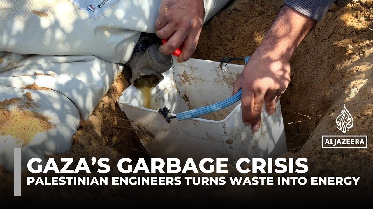 Gaza engineers turn organic waste into fertiliser and cooking gas amid severe shortages