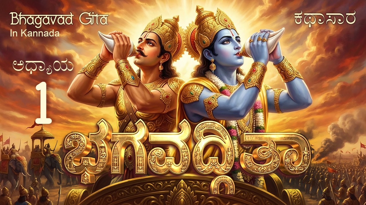 ಭಗವದ್ಗೀತೆ ಅಧ್ಯಾಯ 1 ಸಾರಾಂಶ – Kurukshetra ಯುದ್ಧದ ಆರಂಭ | Bhagavad Gita Chapter 1 Kannada Summary