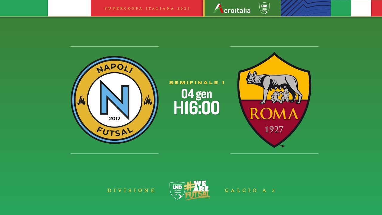 MoMap Napoli Futsal-Roma 1927 3-1 | Supercoppa Aeroitalia | Semifinali