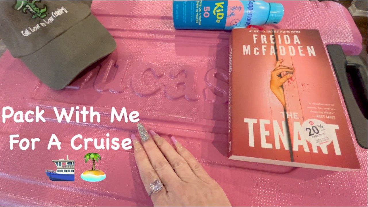 ASMR Gum Chewing Packing For Cruise To Bahamas | Whispered