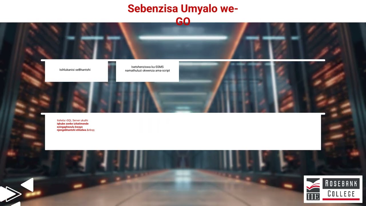 Sebenzisa umyalo othi GO (LU8/LO8)