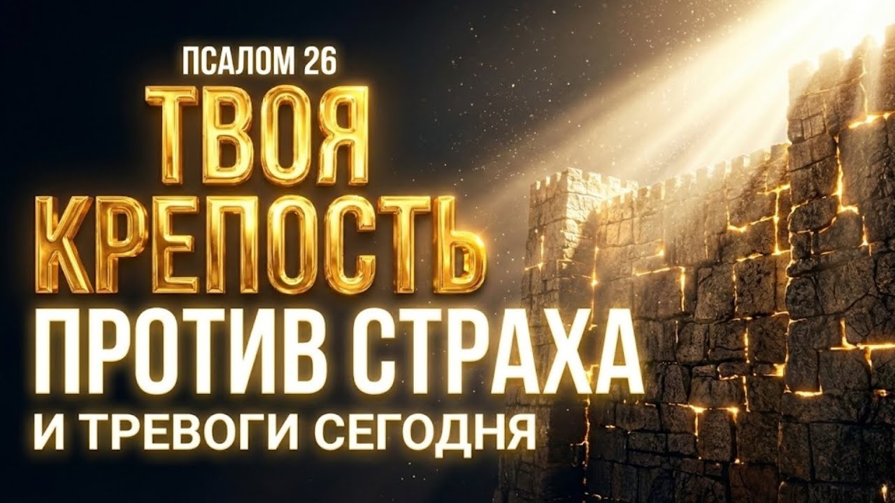 ПСАЛОМ 26: ТВОЯ КРЕПОСТЬ ПРОТИВ СТРАХА И ТРЕВОГИ СЕГОДНЯ