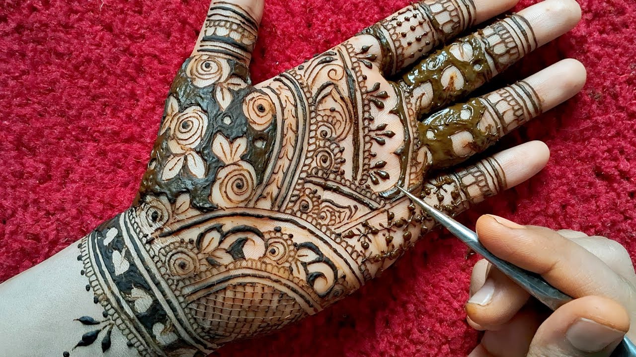 Ramadan mehndi design | Front hand mehndi design | Simple mehndi design | trending