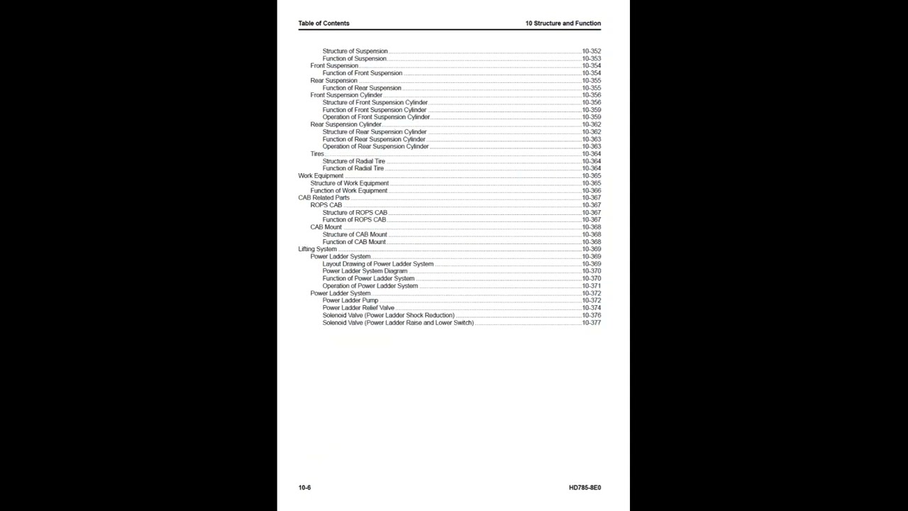 Komatsu HD785-8E0 Service Manual