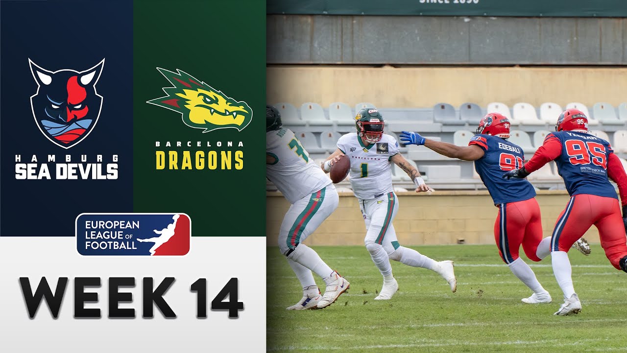 Hamburg Sea Devils @ Barcelona Dragons  Highlights | Week 14 | Season 2022