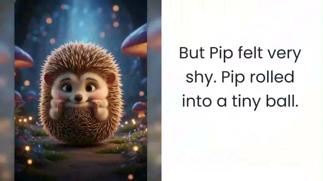 Pip the Shy Hedgehog l Story Narration with Images and Text