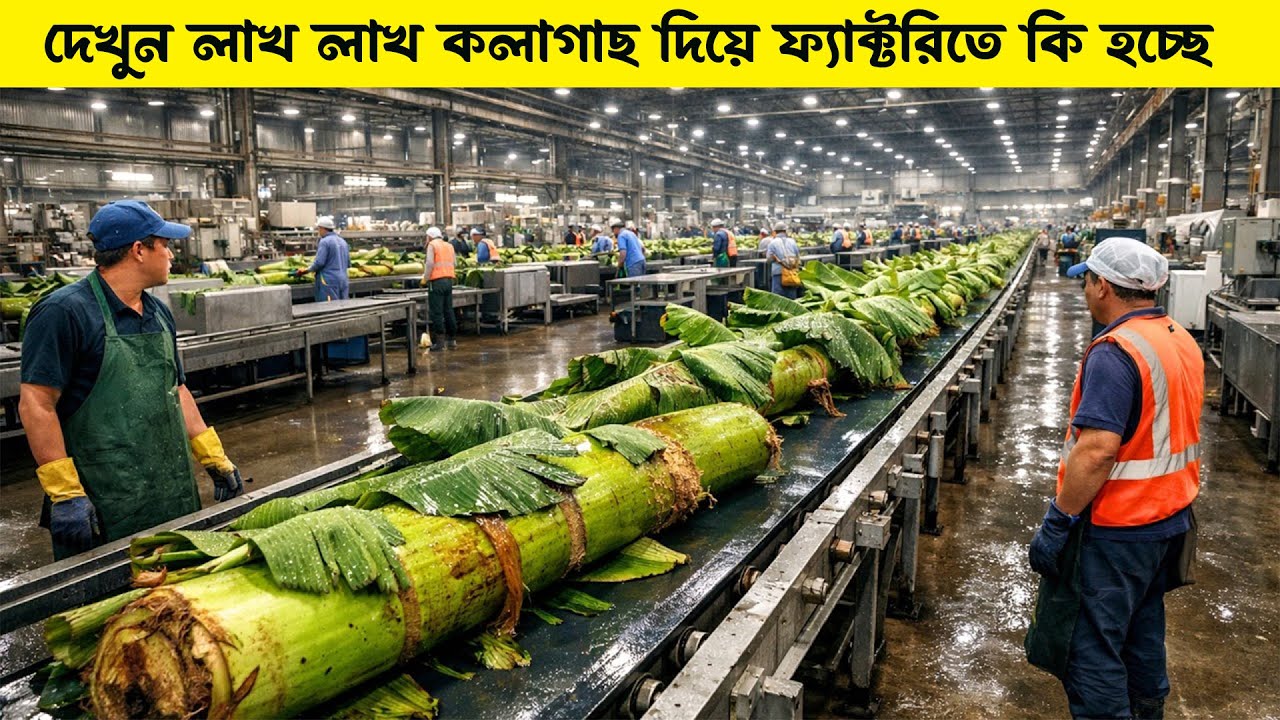 দেখুন লাখ লাখ কলাগাছ দিয়ে ভিয়েতনামের ফ্যাক্টরিতে কি তৈরি হচ্ছে? জেনে পায়ের তলার মাটি সরে যাবে,